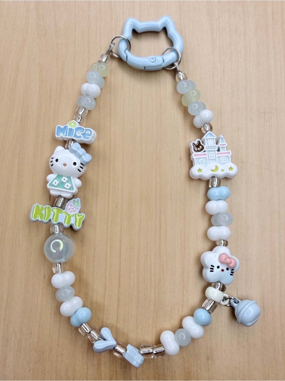 Hello Kitty Cloud- Handmade Sanrio Vibes Phone Chain or Bag Charm